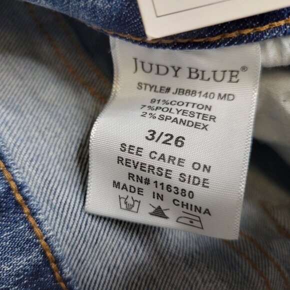 Judy Blue Women's Junior's Size 3 Jeans Boot Cut High Waist Raw Hem - Picture 9 of 9
